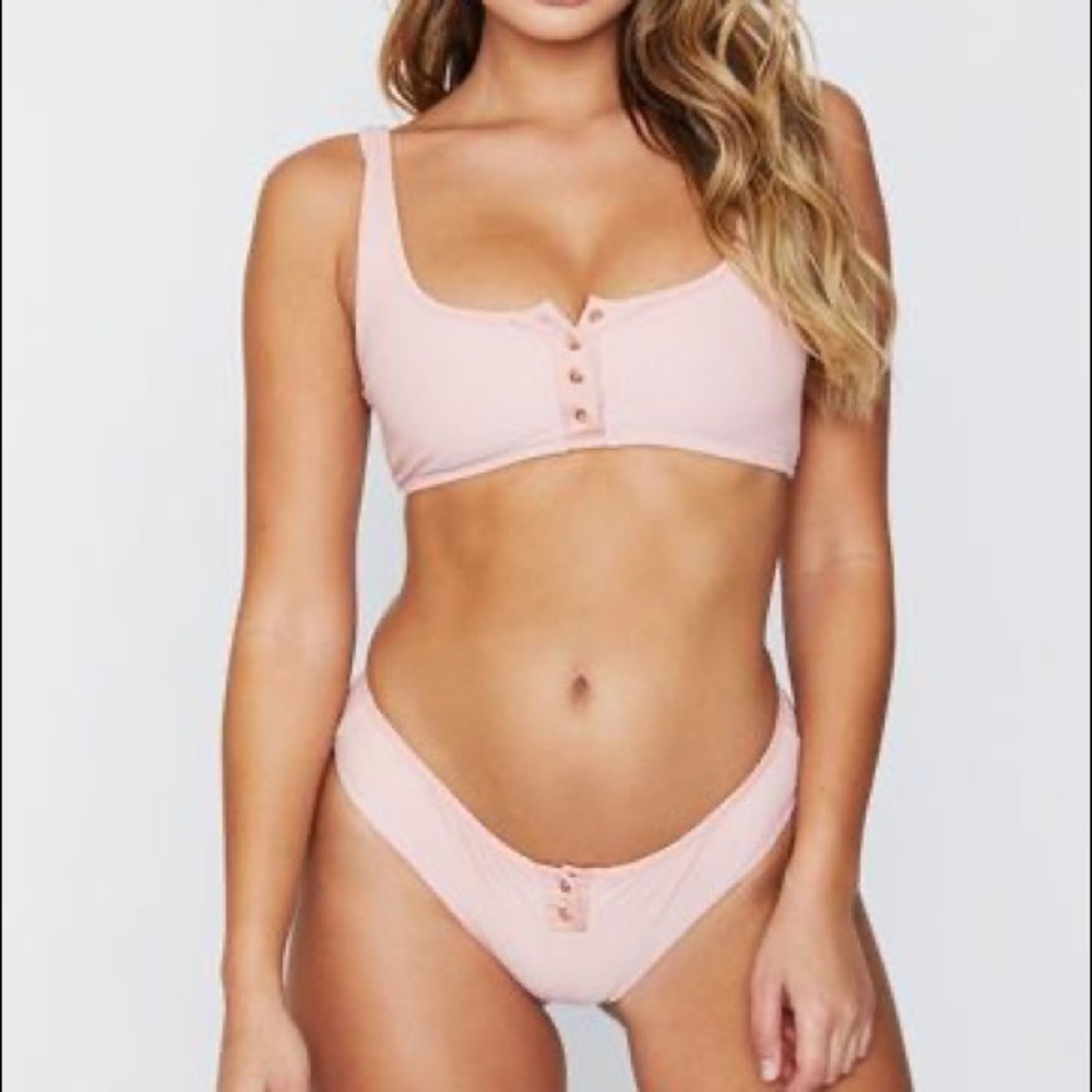 Frankie’s Alana Ribbed Button Up Bikini